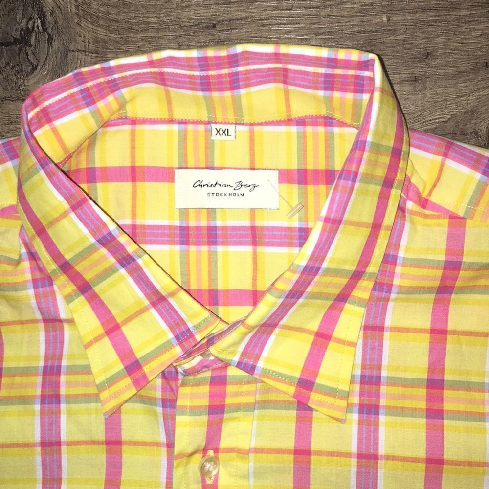 Christian Berg Stockholm Sweden SS Casual Shirt 2x